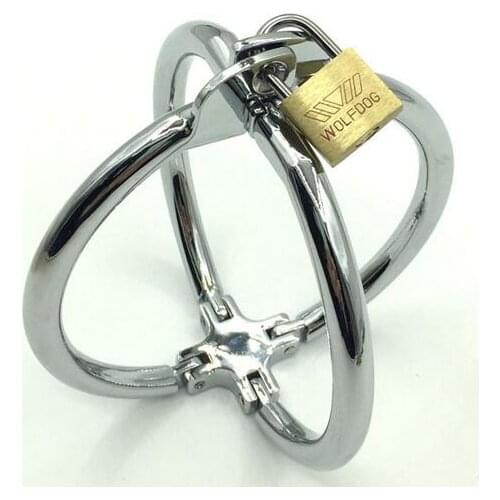 Metal Hand Erotic Positioning Bandage cuffs Bracelets Fashion Hand Bracelet With Lock Adult Games Sex Toys 604