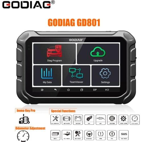 GODIAG GD801 Key Master DP Plus Auto key programmer and Odometer Adjustment Tool Multi-language with Special Function PK X300 DP