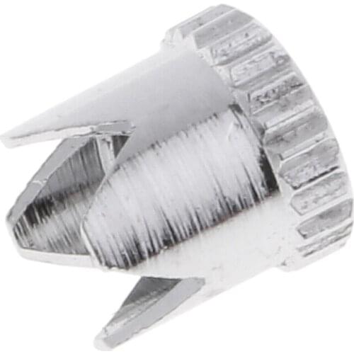 Brass Airbrush Crown Shape Needle Cap Air Brush Machine Accessories Parts Silver