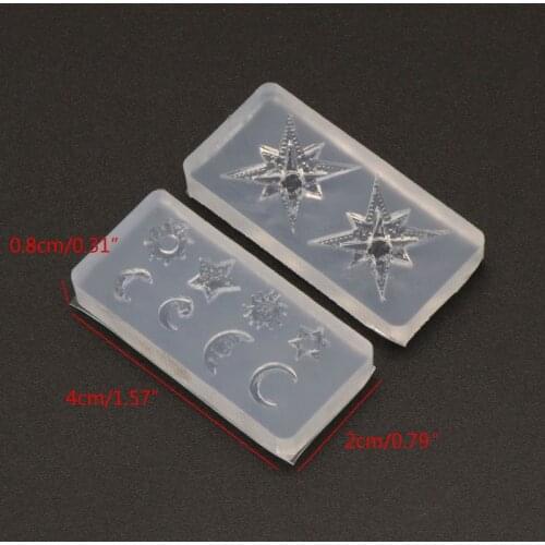 Mini Size Moon Star Sun Resin Jewelry Fillings Resin Silicone Mold Jewelry Tools X4YA