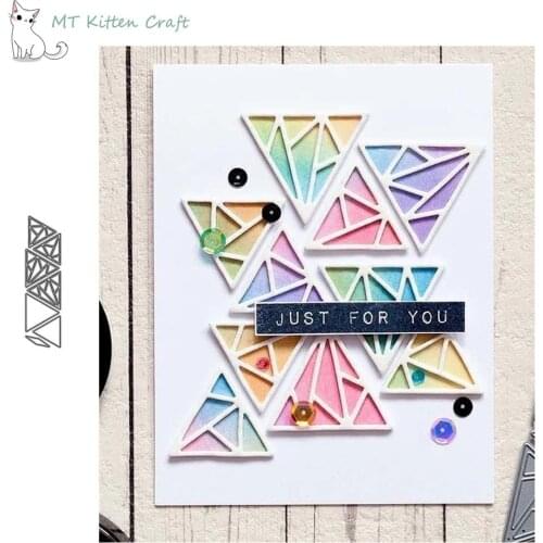 MT Craft Triangular Shaped Metal Cutting Dies Stencils Scrapbooking Photo Album Decorative Embossing Paper Card Crafts Die Cut