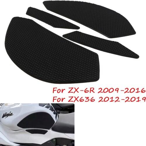 Motorcycle Gas Tank Side Grip Traction Knee Protector Sticker Anti Slip Pad For Kawasaki ZX-6R ZX6R 2009-2016 ZX636 2012-2019