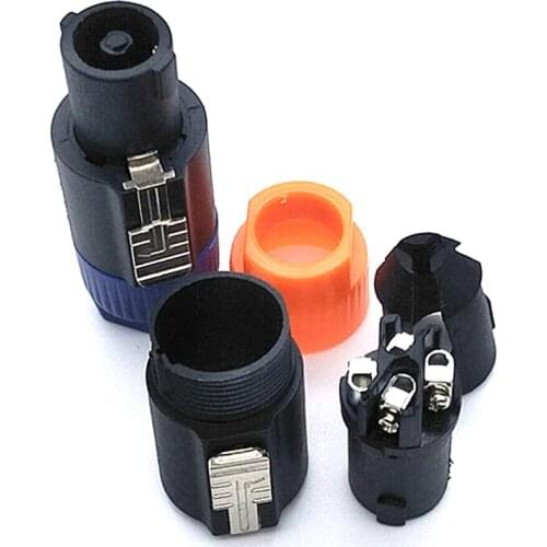 Nl4fx 4 Pole Plug Male Speaker Audio Connector High Quality 1/2Pcs 4pins Aviation Speakon Connectors Type