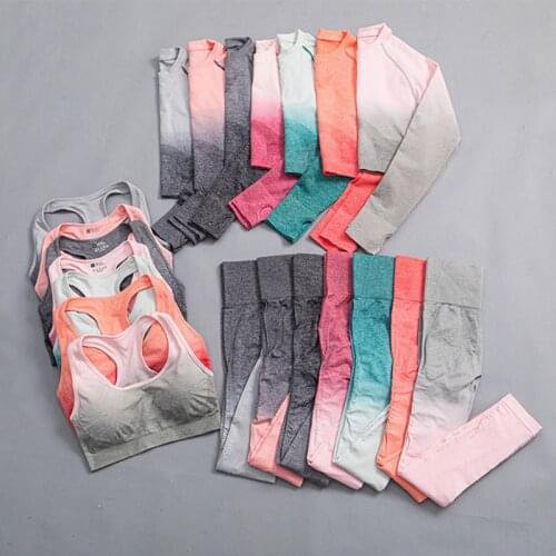 New Women Gym Yoga Seamless Pants Sports Clothes Stretchy High Waist Athletic Exercise Fitness Leggings Activewear Pants Running