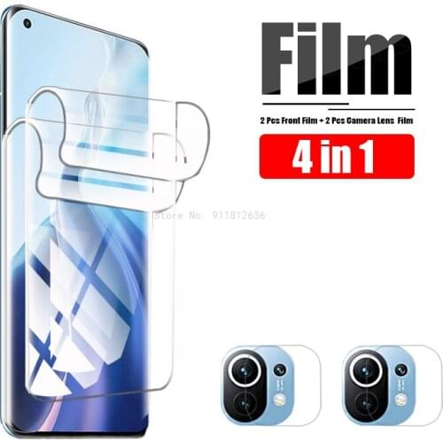 Camera Len + Hydrogel Screen Protector for Xiaomi 11 Ultra Mi 11 Pro Protective Film For Xiaomi 11 Ultra Mi11Pro Xaomi Mi11