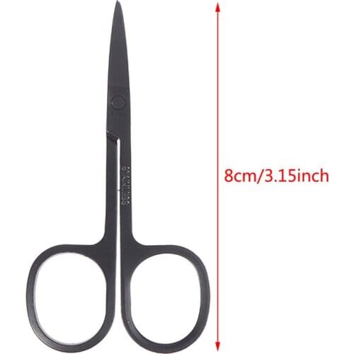 Professional Nail Scissor Manicure For Nails Eyebrow Nose Eyelash Cuticle Scissors Curved Pedicure Makeup Tools