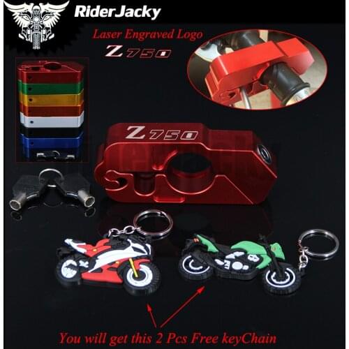 RiderJacky Brake Clutch Security Safety Theft Protection Motorcycle Handlebar Lock For kawasaki Z750 Z 750 2004-2012 2010 2011