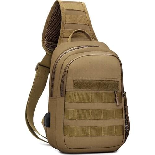 New Outdoor USB Charging 600D Waterproof Nylon Military Tactical Backpack Camping Hiking Shoulder Bag Hunting Backpack