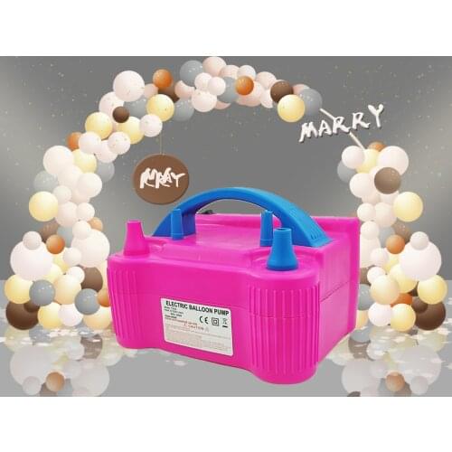 1PC EU Plug High Voltage Double Hole Air Compressor Electric Balloon Inflator Pump Air Blower Balloon Pump