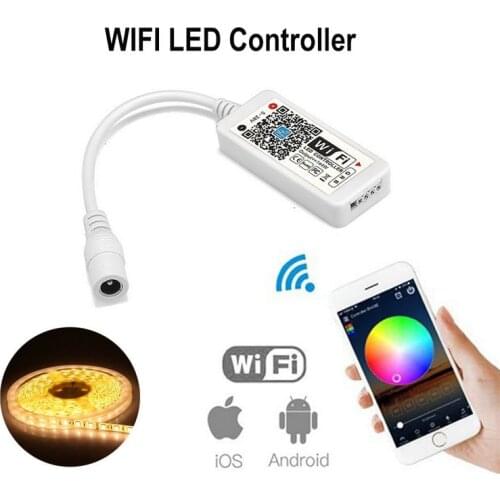 Wifi RGB / RGBW LED Controller Mini DC12V Remote Control With Magic Home RF Remote For RGB / RGBW 3028 5050 LED Strip Lights