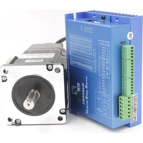 Closed loop Motor with brake kit 86J18118EC-1000-SC + 2HSS86 8.5Nm length 173.5mm 8A 2 Phase Stepper Motor Driver