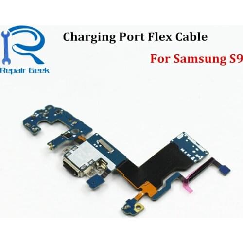 Charging Port For Samsung Galaxy S9 G960F Charger Connector USB Dock Flex Cable Plug Ribbon Replacement Repair Parts 5pcs