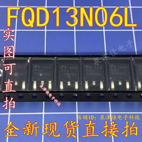 100% Original New FQD13N06L 13N06 MOS TO-252