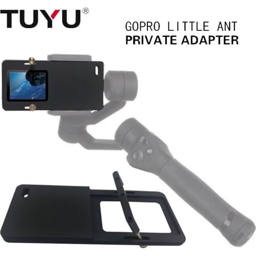 TUYU for Smooth Q stabilizer Adapter Switch Mount Plate yi 4K GoPro Hero 6/5 Handheld Accessories for DJI osmo Smartphone Gimba
