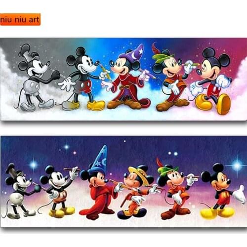 DIY Full Diamond Embroidery Diamond Mosaic "Mickey Mouse Cartoon Animal Art Diamond Painting Cross Stitch KitS Home Decor