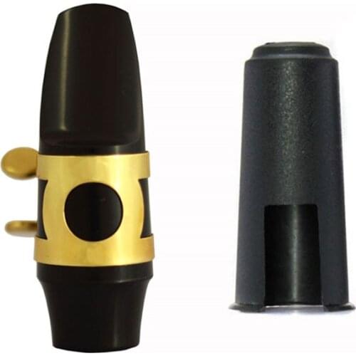 Alto saxophone mouthpiece soprano saxofone sax soprano head flute head clip protection cap 1set