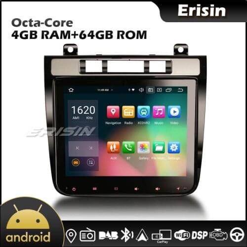 Erisin New Version 8141 8.4" Octa Core Android 10.0 Autoradio CarPlay & Auto GPS TPMS DVR DAB GPS for VW TOUAREG 2010-2018