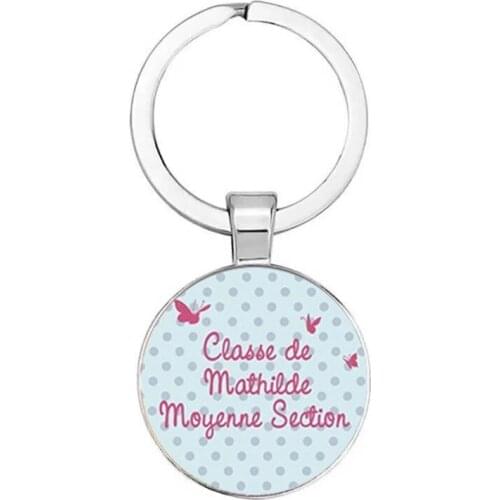 Charm Super Text Keychain Fashion Personality Pattern Thank You Mother Key Ring Men And Women Decoration Car Key Jewelry Gift