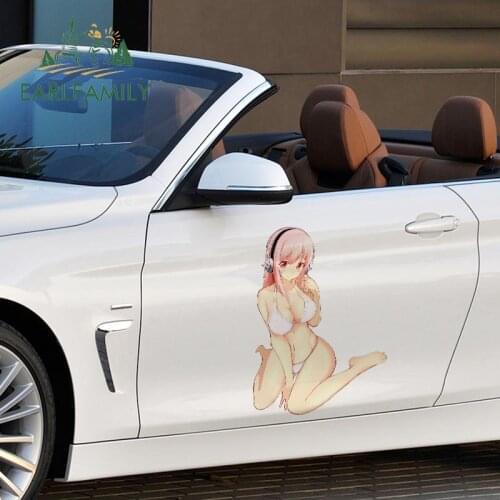 EARLFAMILY 43cm x 30.7cm For Super Sonico Big Car Stickers Auto Car Accessoires Decal Waterproof Vinyl Funny Motorcycle Decals