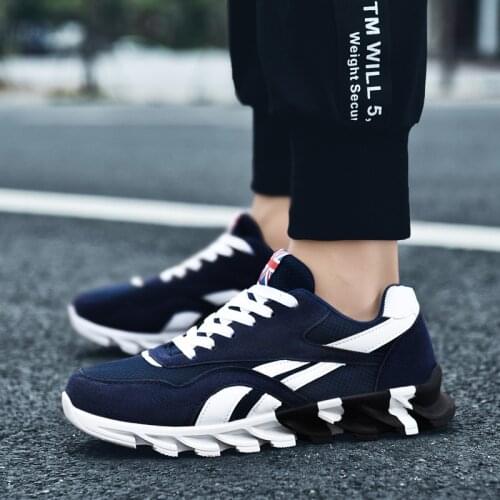 Running Shoes Men Sport Shoes Breathable Mesh Non-slip Trend Lace-up Sneakers Outdoor Gym Shoes Athletic Shoes Walking Jogging