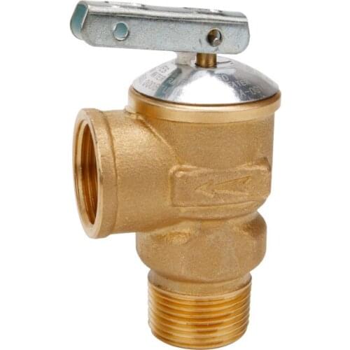 NPT thread 3/4" Brass Pressure relief valve 150PSI Water heater Lead-free safety valve