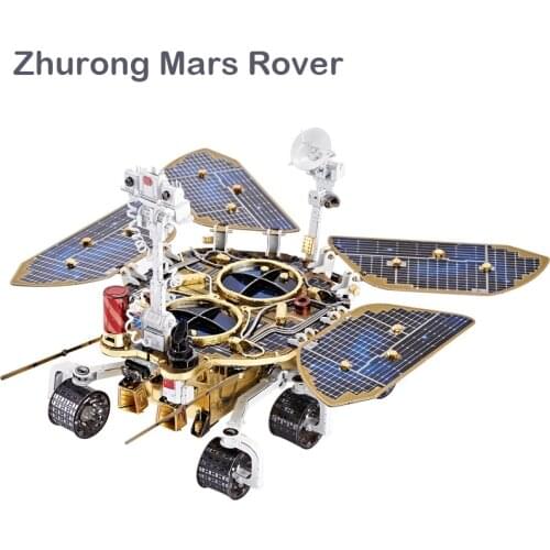 New Mars Rover Model Building Kit Chinese Zhurong Spacecraft Miniature Assembled Toys for Children Xmas Gifts Home Decoration