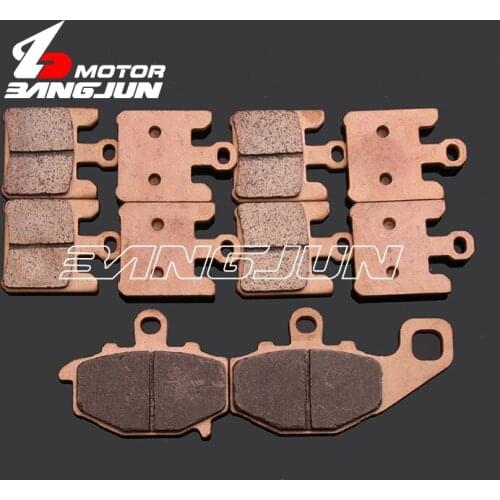 Motorcycle Front Rear Metal Brake Pads For Kawasaki ZX-10R 2004-05-06-07 ZX-6R 2003-04-05-06