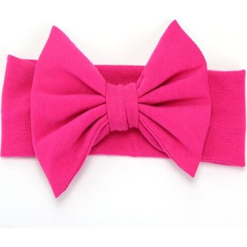 Red Baby Girl Headband Bows Elastic Headbands Hair Band for Girls Solid Color Kids Toddler Turban Baby Hair Accessories