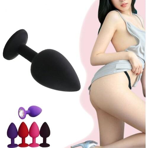 Silicone Butt Plug Anal Plugs Unisex Sex Stopper 3 Different Size Adult Toys for Men/Women Anal Trainer For Couples SM