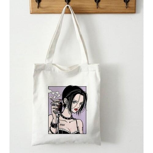 Nana Anime Manga Nana Osaki and Ren Honjo Harajuku Tote Bag Handbags Shoulder Bags Casual Shopping Bags Handbag Women Canvas Bag
