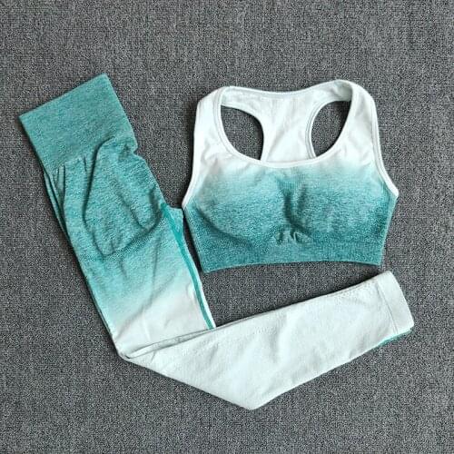 2 Piece Gym Set Yoga Sets Women Gym Clothes Sports Bra + Leggings Woman Gym Sportswear Fitness Clothing Suit
