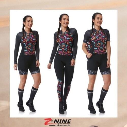 2021 Z-NINE Pro Team Triathlon Suit Womens Cycling Jersey Skinsuit Jumpsuit Maillot Cycling Ropa ciclismo long short sleeve set