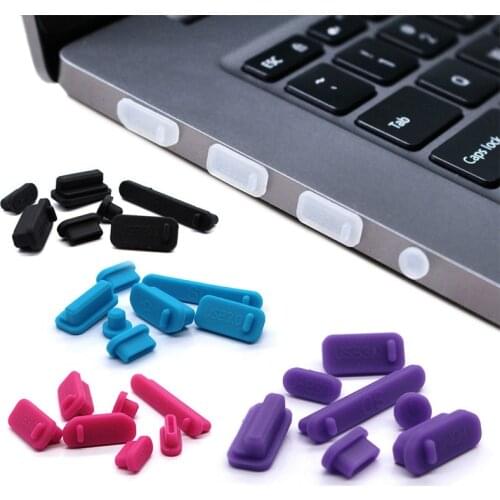13Pcs/Set Universal Computer Anti Dust Plug Cover Colorful Soft Silicone For Laptop Usb Dustproof Plug Notebook Accessories