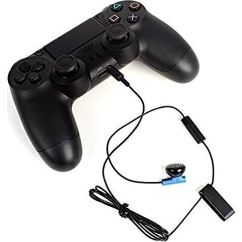 3.5mm Jack Earbud for Sony PS4 Controller Earphone with Mic Volume Control Video Game Online Chat Accessory