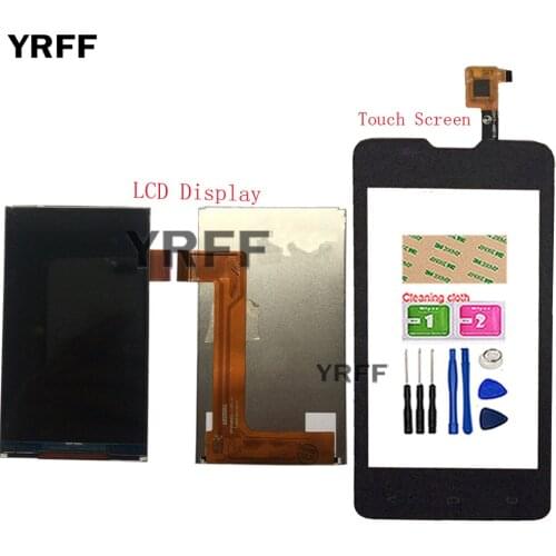 3.5" Mobile Phone LCD Display Touch Screen For Fly IQ449 Lcd Display Screen Digitizer Panel Sensor Tools Protector Film