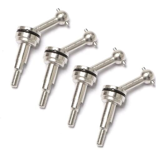 4Pcs 2mm Extended Metal CVD Universal Joint Shaft Transmission for Wltoys K969 K979 K989 P929 1/28 RC Car Upgrade Parts