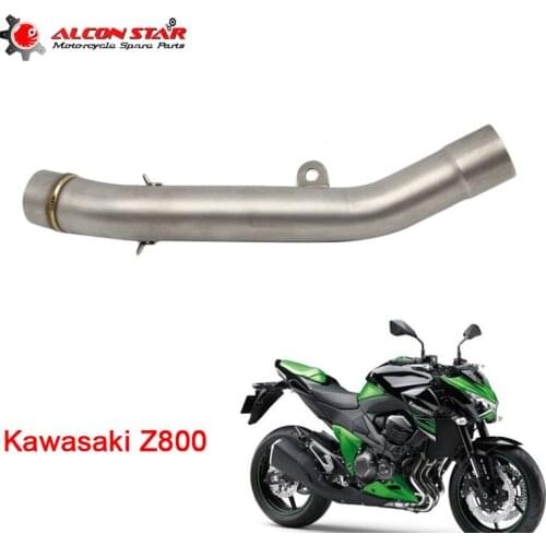 Alconstar For Kawasaki Z800 Motorcycle Exhaust Middle Pipe Connect Pipe Muffler Escap Link Pipe Middle Section Adapter Pipe