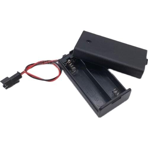 2AA 3V power box with cover and switch +SM plug