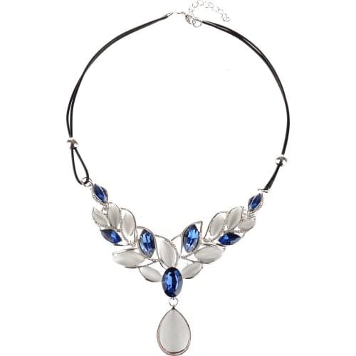 Bohemian style summer new fashion simple retro noble elegant alloy double skin rope sexy womens versatile necklace wholesale