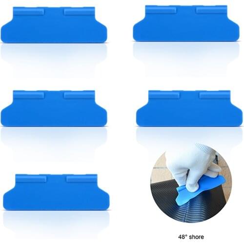 FOSHIO 5PCS Multi Window Tint Film Install Tool Carbon Fiber Squeegee Vinyl Car Wrap Tool Auto Cleaning Tool Car Turning Scraper