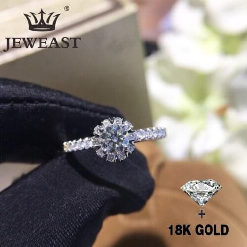 Natural Diamond 18K Gold Pure Gold Ring Beautiful Gemstone Ring Good Upscale Trendy Classic Party Fine Jewelry Hot Sell New 2020