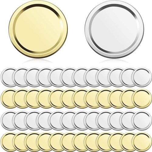 50 Pieces 70mm Mason Jar Split-Type Lids, Leak-Proof and Secure Canning Jar Caps for Mason Jar