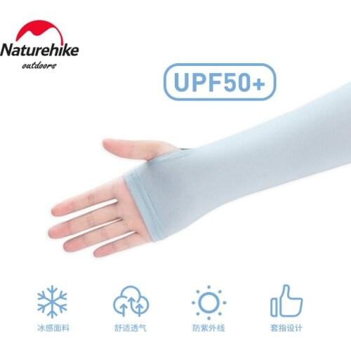 Naturehike Fingerless Sun Protection Oversleeve Outdoor Cycling Sun Protection UV Protection Ice Feeling Men Women Arm Guard