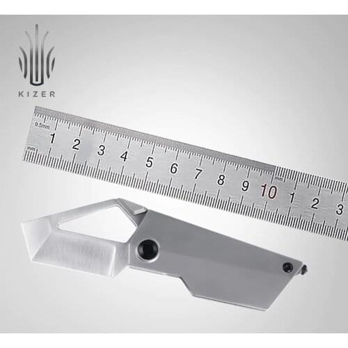 Kizer Knife Mini EDC KI2563A1 Cyber Blade 2020 New Best Folding S35VN Titanium Tanto Pocket Knife for Outdoor