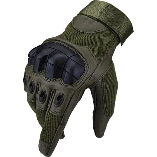 Hard Knuckle Airsof PU Leather Tactical Gloves Military Touchscreen Full Finger Fingerless Drivie Motorcycle Army Cycling Mitten