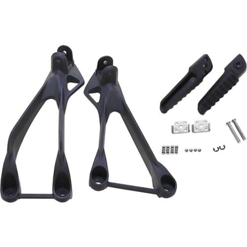 Motorcycle Rear Footrests Bracket Foot Pegs For KAWASAKI Ninja ZX6R 2005 2006 2007-2008 / ZX636 2005-2006