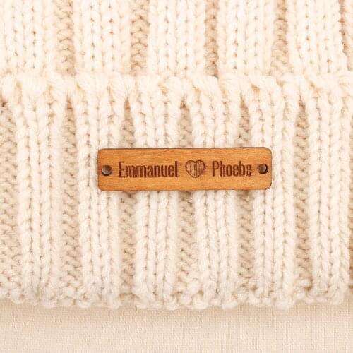 Custom Labels,Wooden labels, personalized tags, knit labels, Custom Name, Handmade, Personalized Name, Product Tags (TB1452)
