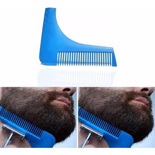 Men Beard Shaping Styling Template Comb Mens Beards Combs Beard Shaving for Hair Beard Trim Templates Mustache Stencil Tools