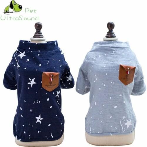 ULTRASOUND PET Autumn Winter Pet Products Dog Clothes Pets Coats Soft Cotton Puppy Dog T shirt Puppy Costume Clothes For Dog