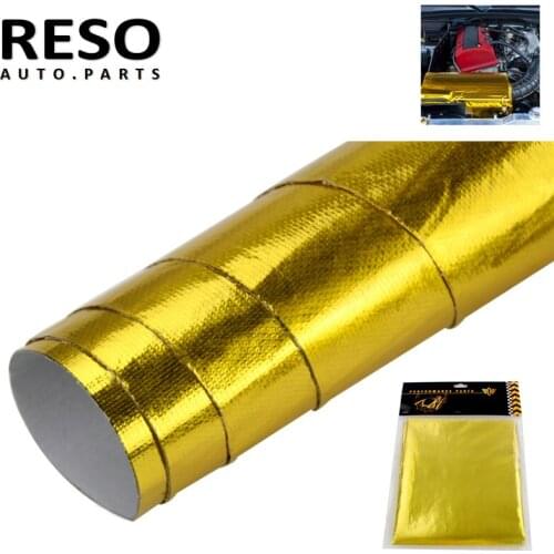 Universal Self Adhesive Reflect A Gold Heat Wrap Barrier 39” x 47” For VW Passat F A4 B7 1Mx1.2M High Quality